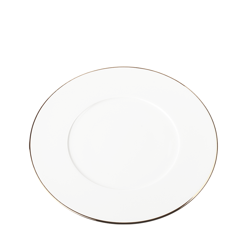 Plane Dinner Plate with Gold Thread Ø 27 cm