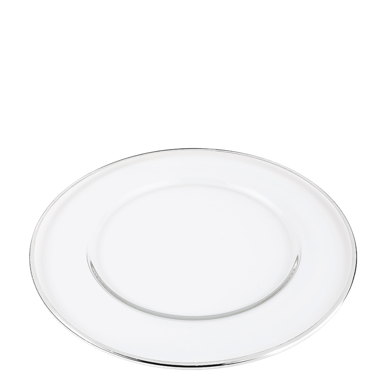 Beverly Presentation Plate with Silver Thread Ø 32 cm