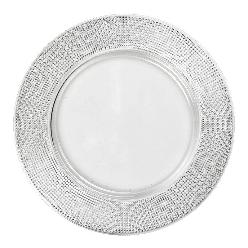 Diamant glass charger plate Ø 32 cm