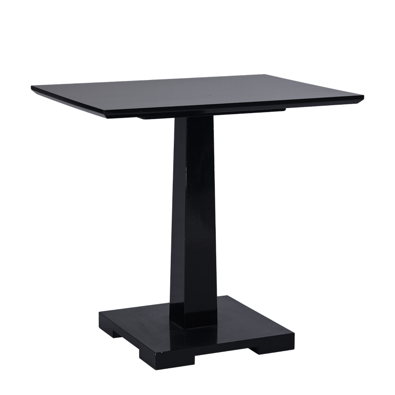 Square Bistro Café Table in Black