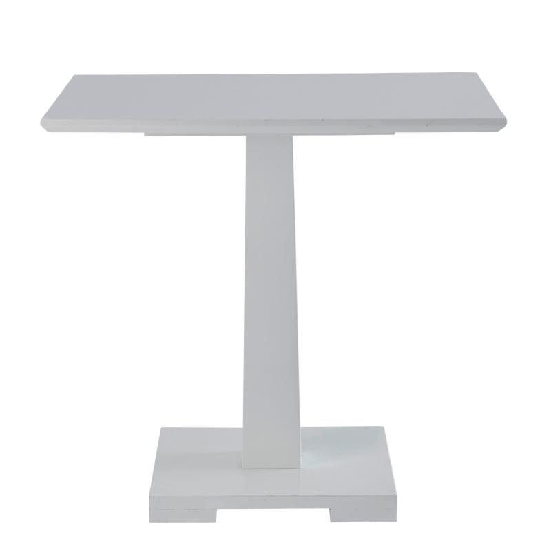 Square Bistro Café Table in White