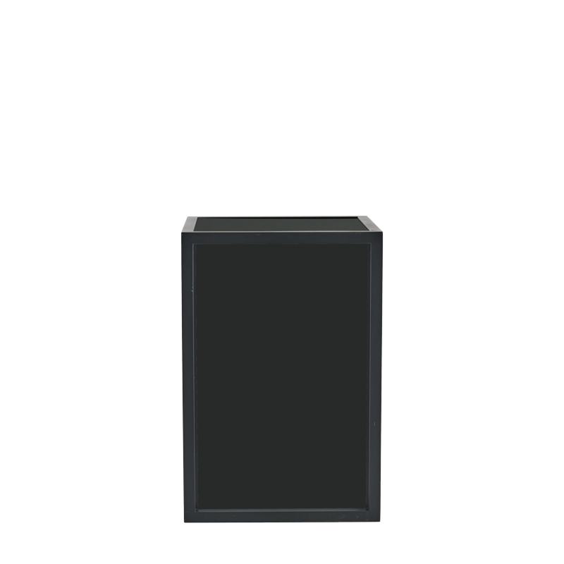 Unico Square Bar Unit with Black Frame and Black Panels
