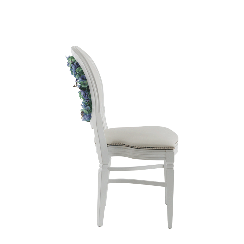 Chandelle Chair in White with Bespoke