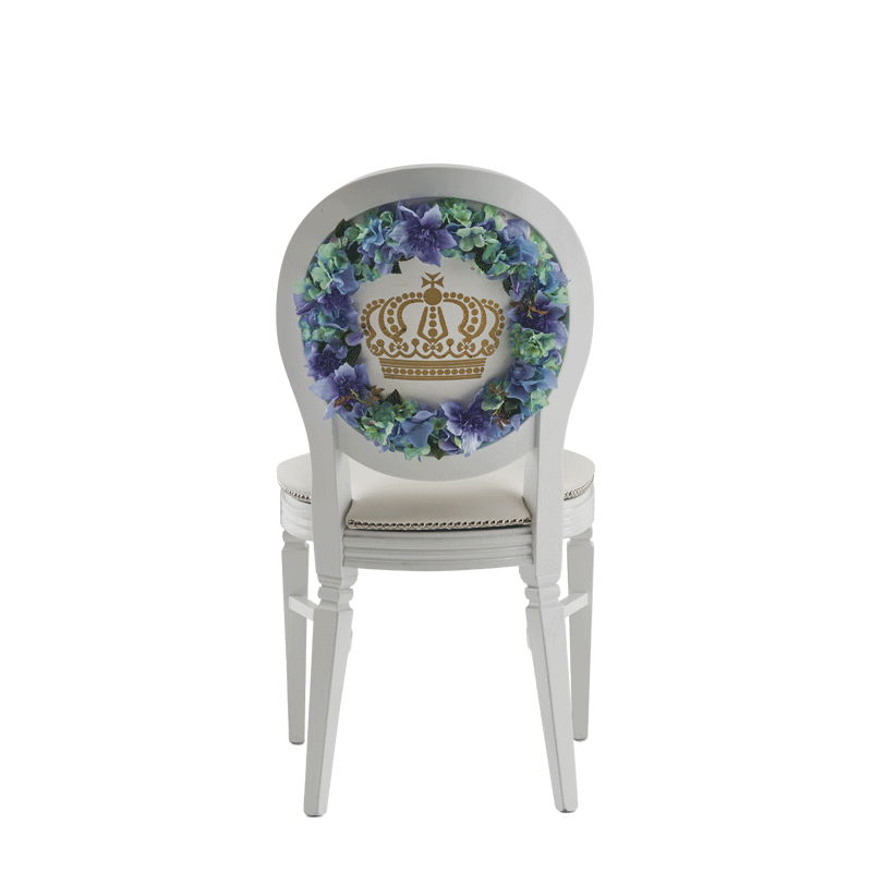 Chandelle Chair in White with Bespoke