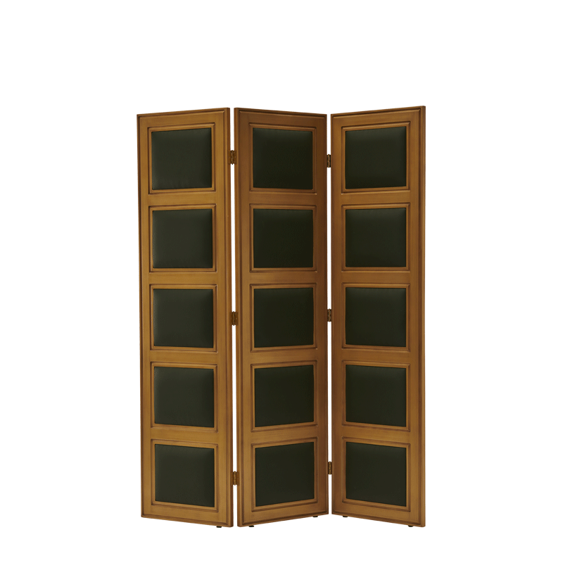 CKC Screen in Gold with Hunter Green panels