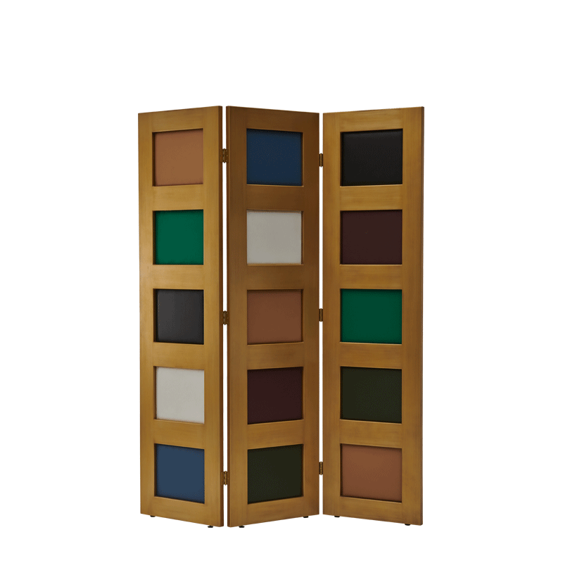 CKC Screen in Gold with Mixed Colour panels