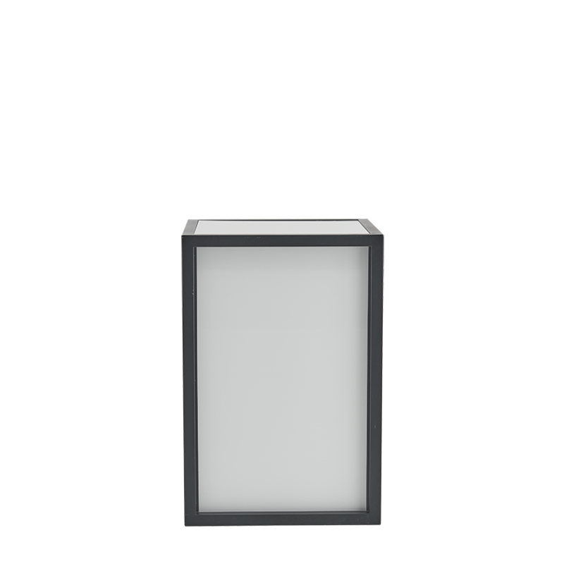 Unico Square Bar Unit with Black Frame and White Panels