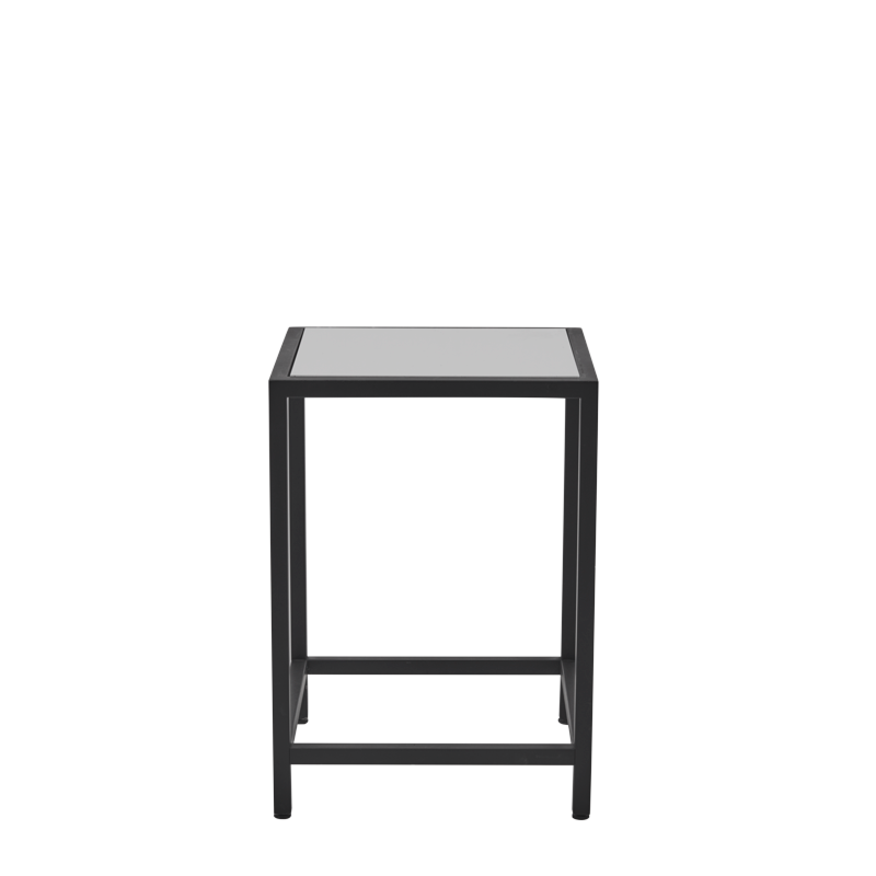 Unico Square Occasional Table with Black Frame and Coloured Top