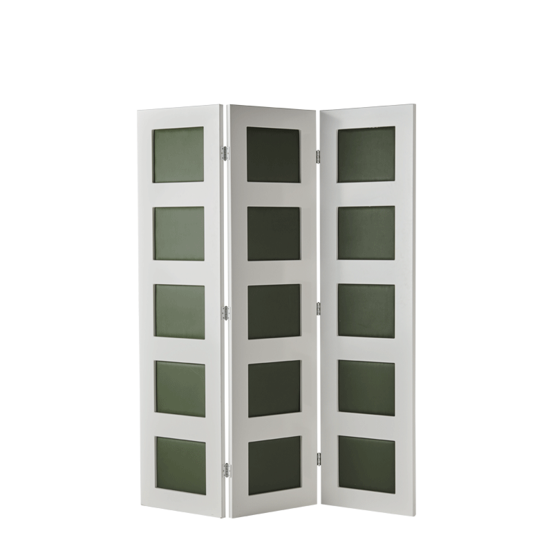 CKC Screen in White with Hunter Green Panels