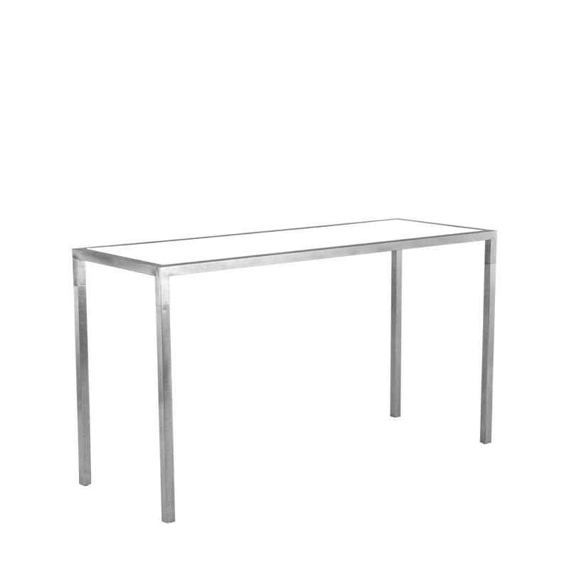 Unico Rectangular Poseur - Stainless Steel Frame - Coloured Top