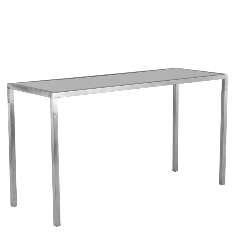 Unico Rectangular Poseur - Stainless Steel Frame - White Top