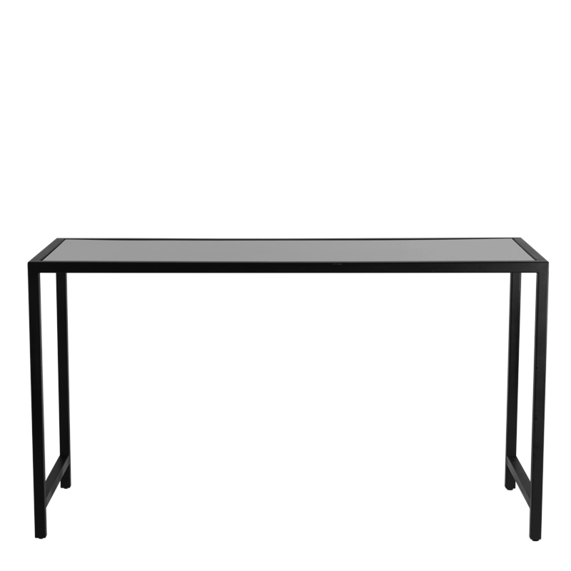 Unico Rectangular Poseur Table F - Black Frame - Coloured Top