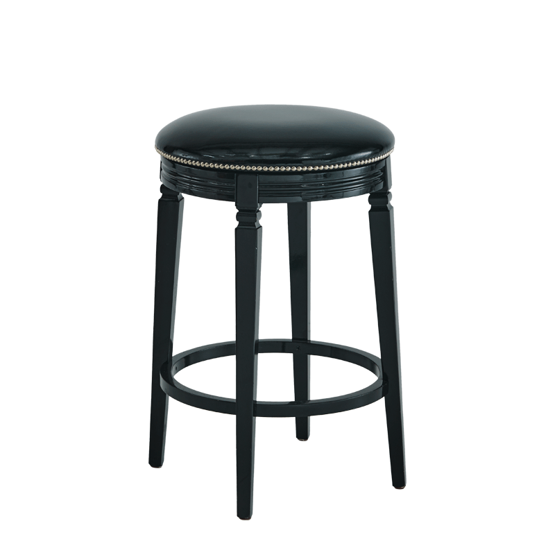 Beli Bar Stool Black with Black Seat Pad