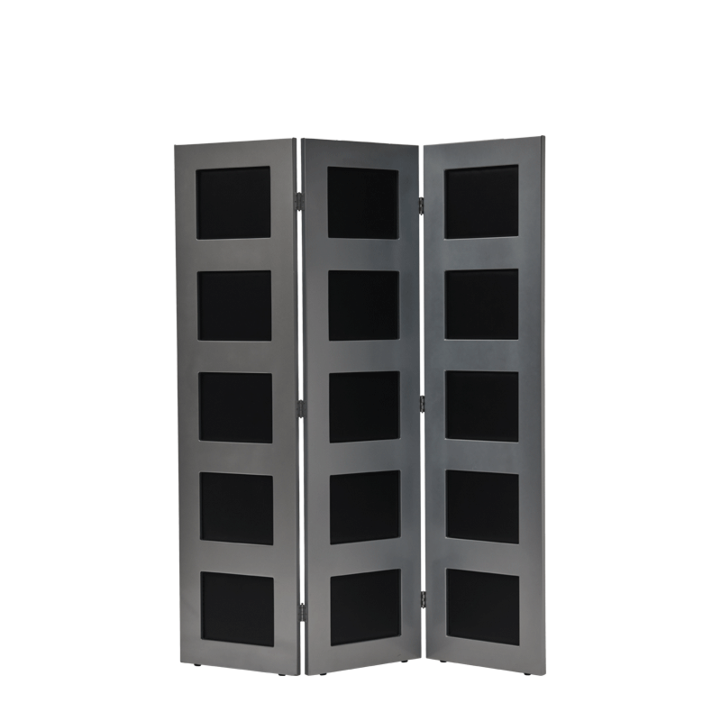 CKC Screen in Silver Frame with Black Panels