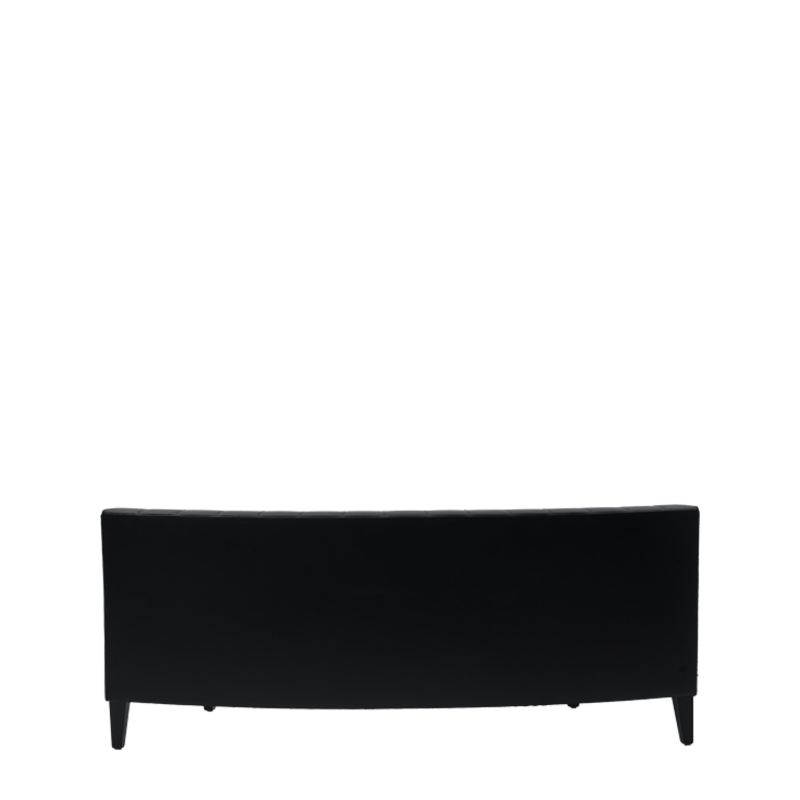 Infinito E Curved Sofa in Black