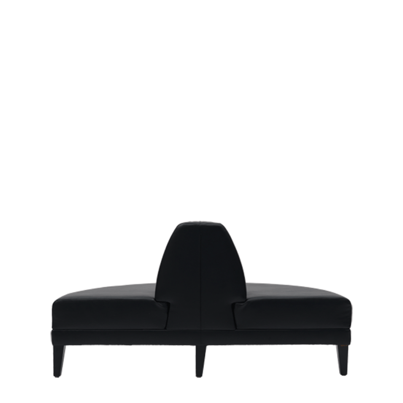 Infinito H Bullnose Sofa in Black