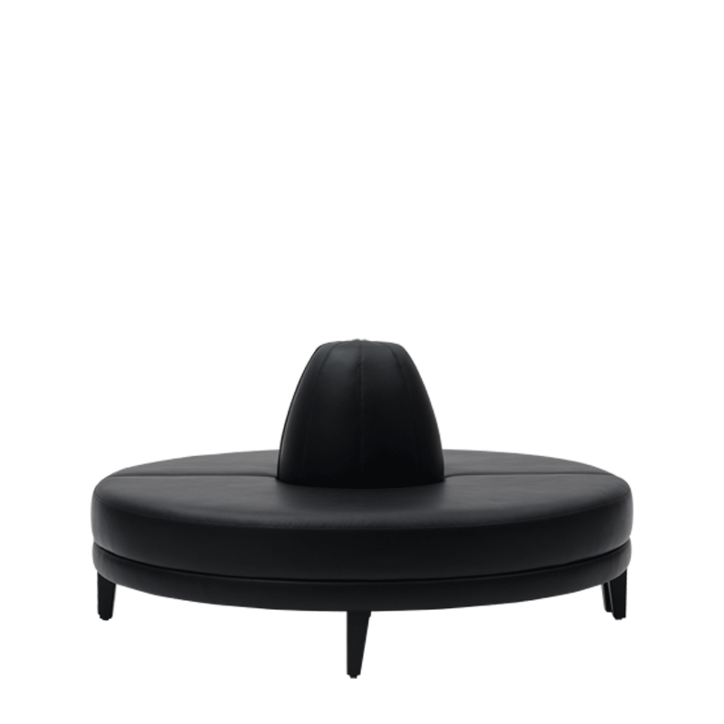 Infinito H Bullnose Sofa in Black