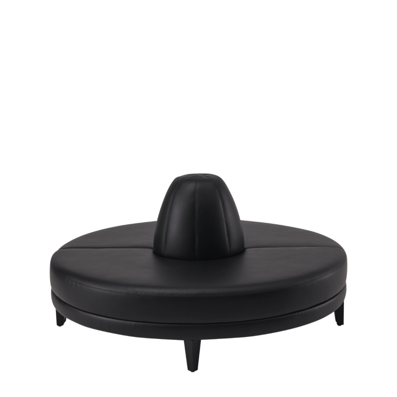 Infinito H Bullnose Sofa in Black