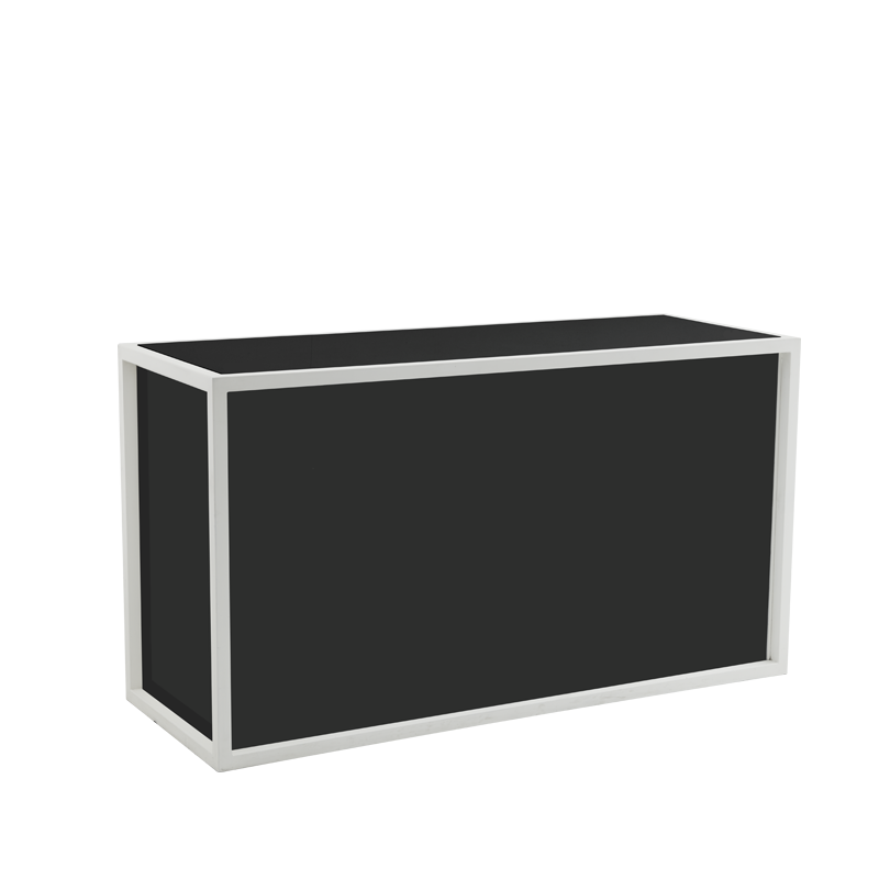 Unico Rectangular Bar with White Frame and Black Panels
