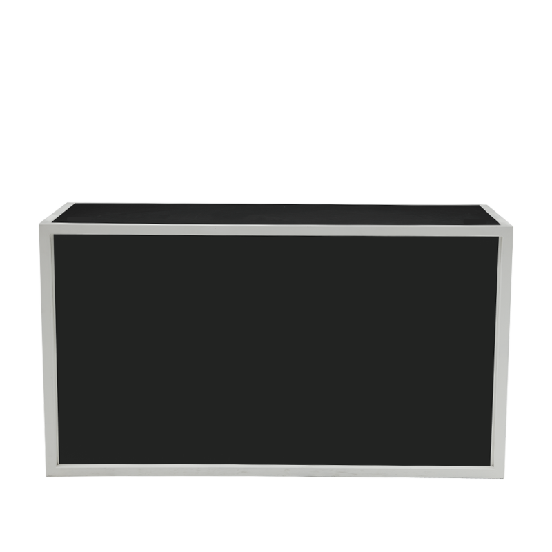 Unico Rectangular Bar with White Frame and Black Panels
