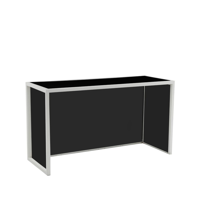 Unico Rectangular Bar with White Frame and Black Panels