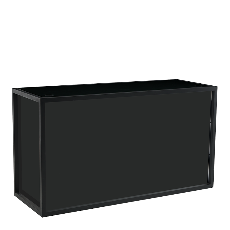 Unico DJ Booth with Black Frame and Black Panels