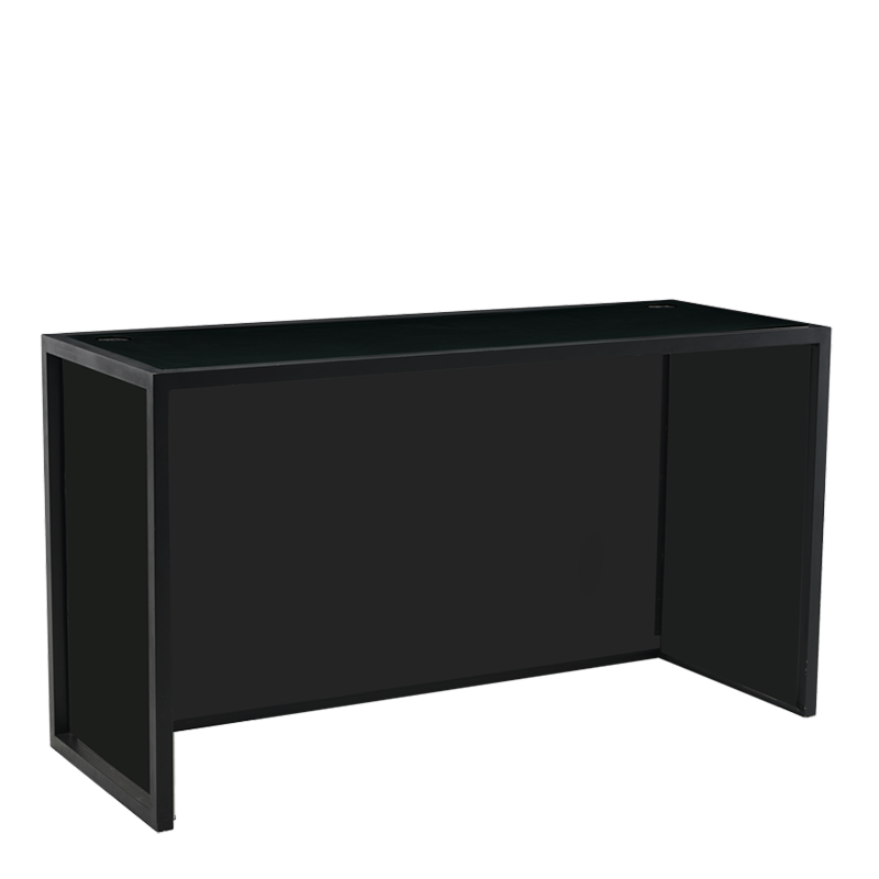 Unico DJ Booth with Black Frame and Black Panels