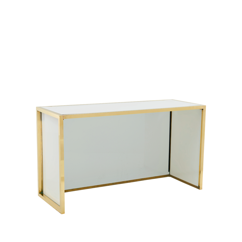 Unico Rectangular Bar with Gold Frame and Coloured Panels