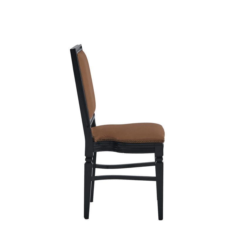 CKC Chair in Black with Caramel Seat Pad