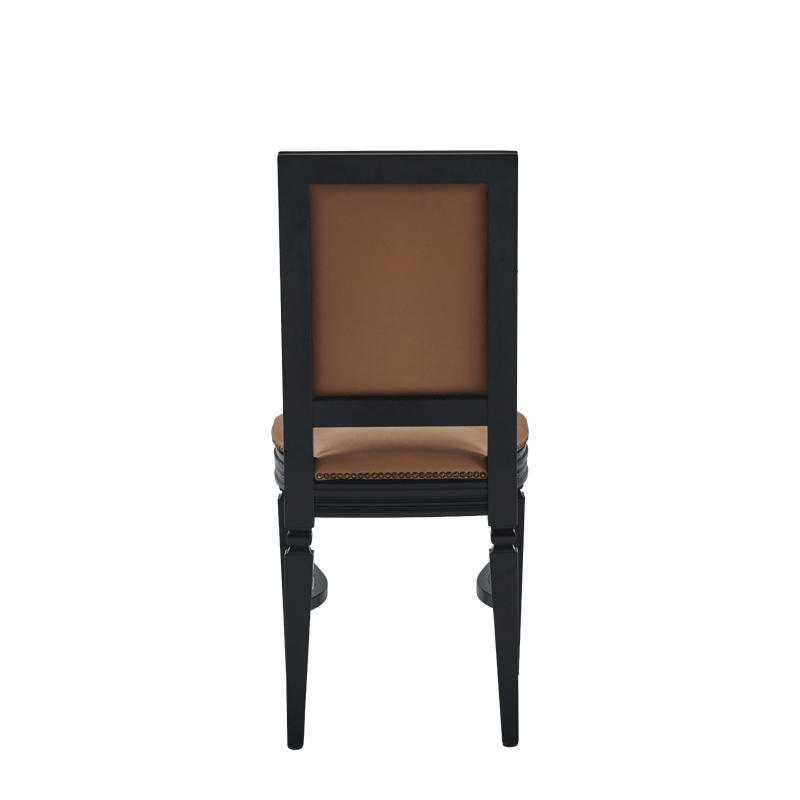 CKC Chair in Black with Caramel Seat Pad