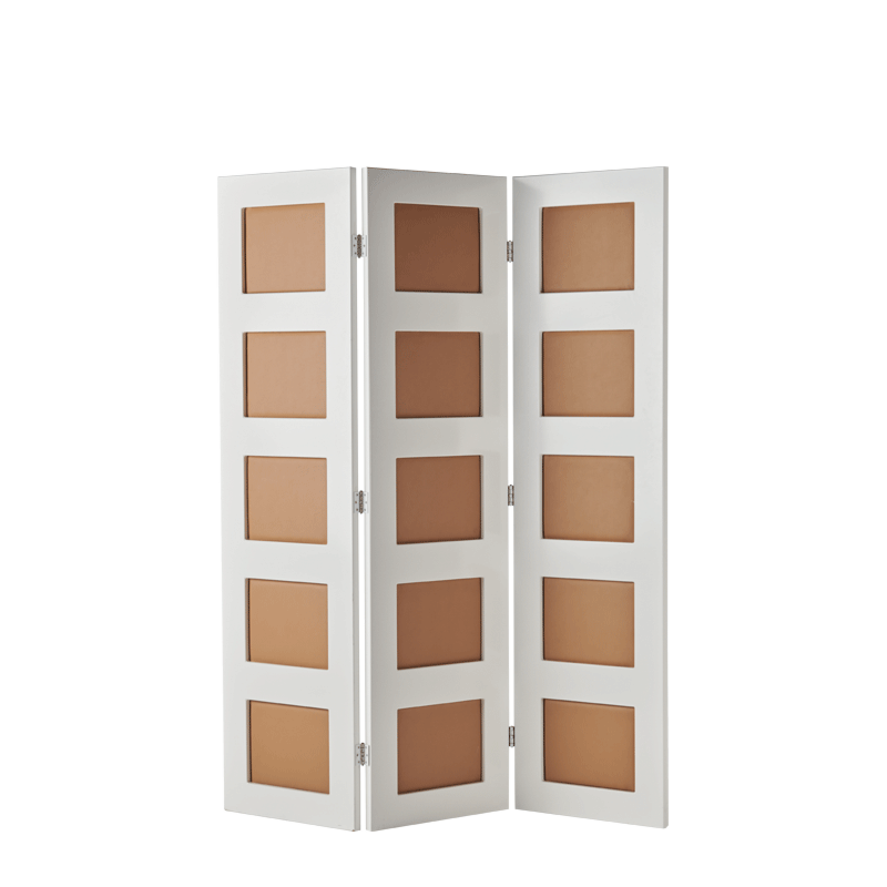 CKC Screen in White with Caramel Panels