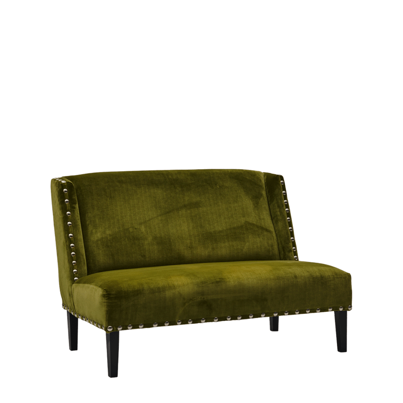Dilano Sofa in Chartreuse Green Velvet