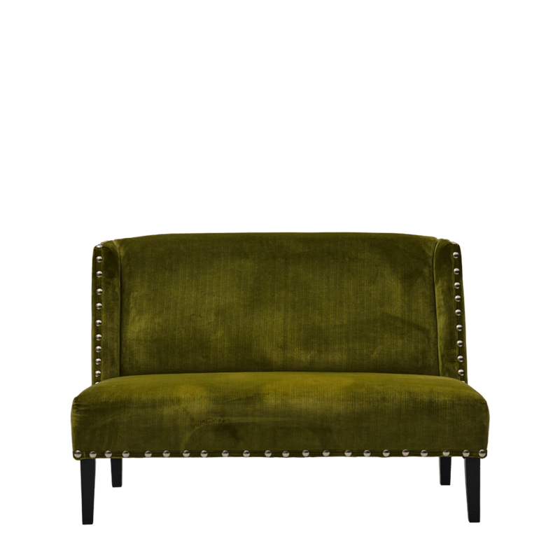 Dilano Sofa in Chartreuse Green Velvet