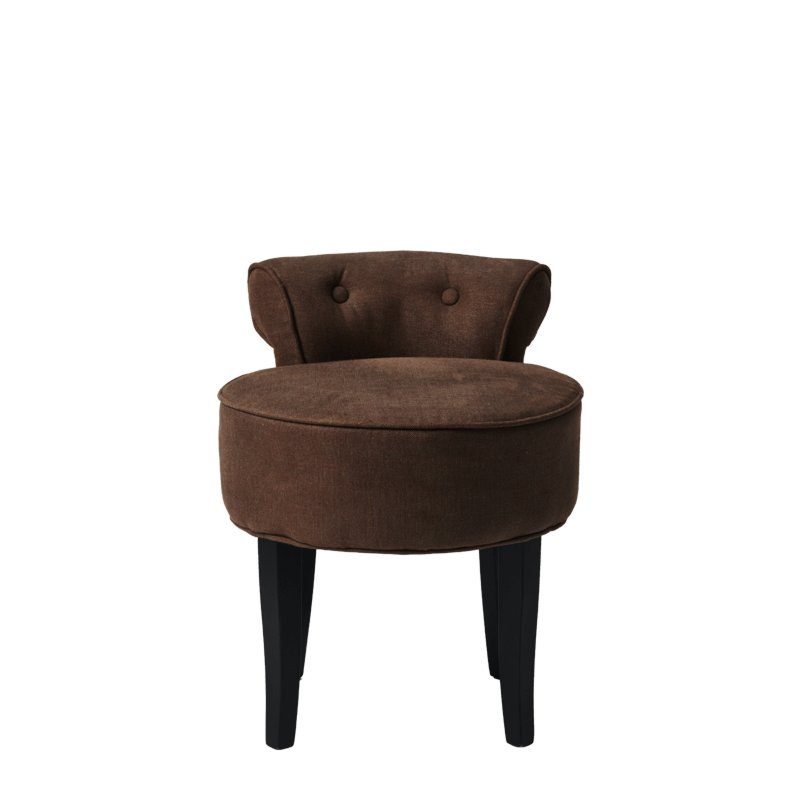 Belgravia Ottoman in Chocolate Fabric