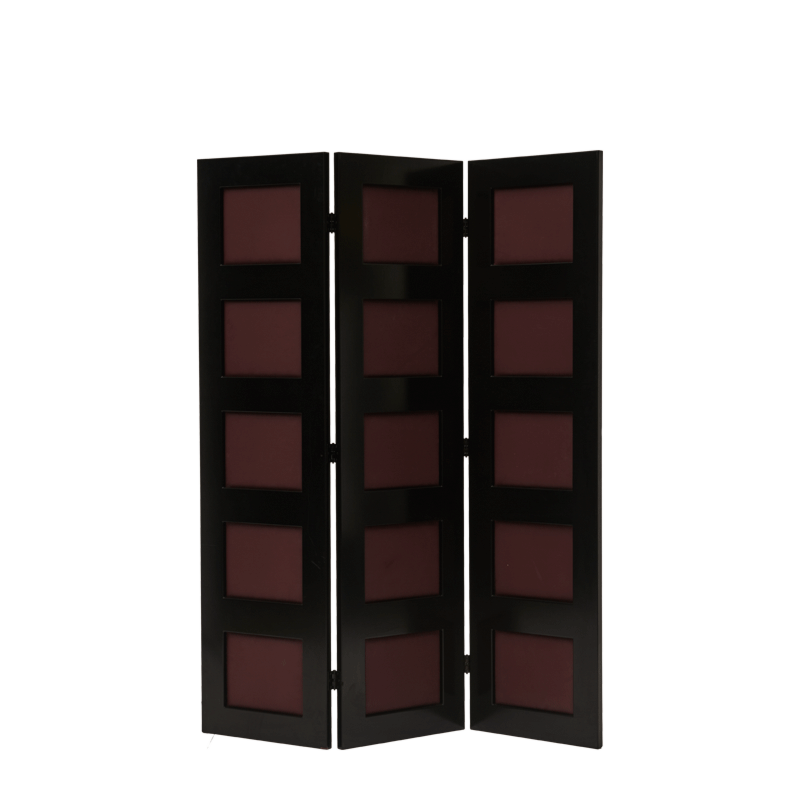 CKC Screen in Black and Claret Wine Panels