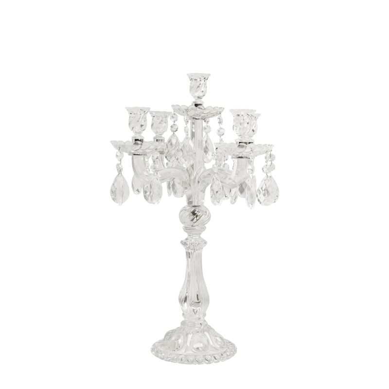 Crystal Drop Candelabra in Clear