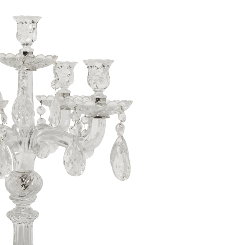 Crystal Drop Candelabra in Clear