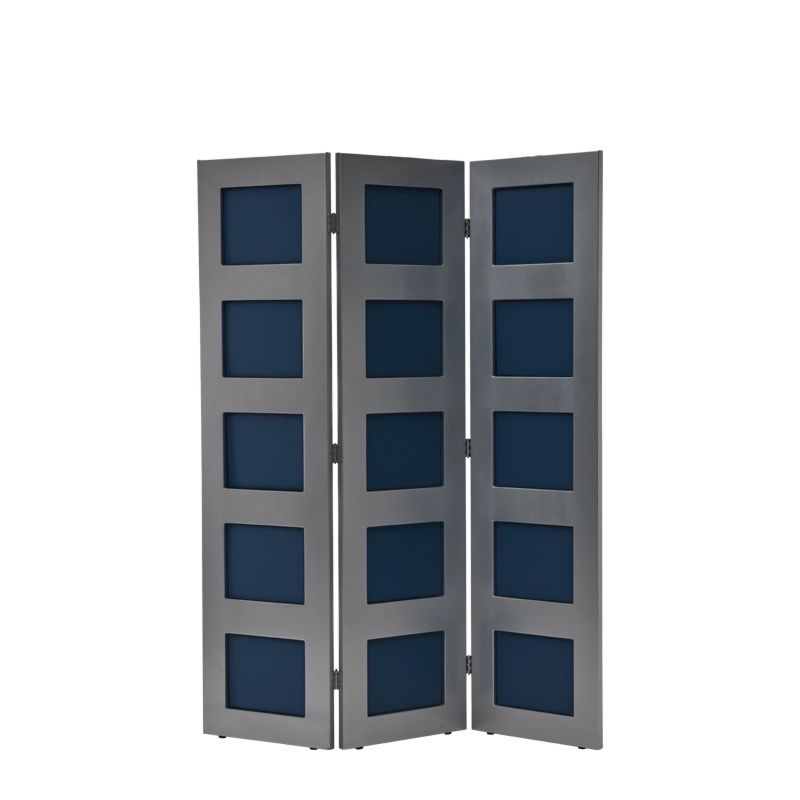 CKC Screen in Silver and Cornflower Blue Panels