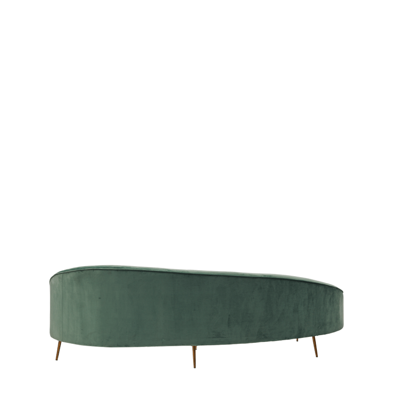 LA Sofa in Dusty Seafoam Green Velvet