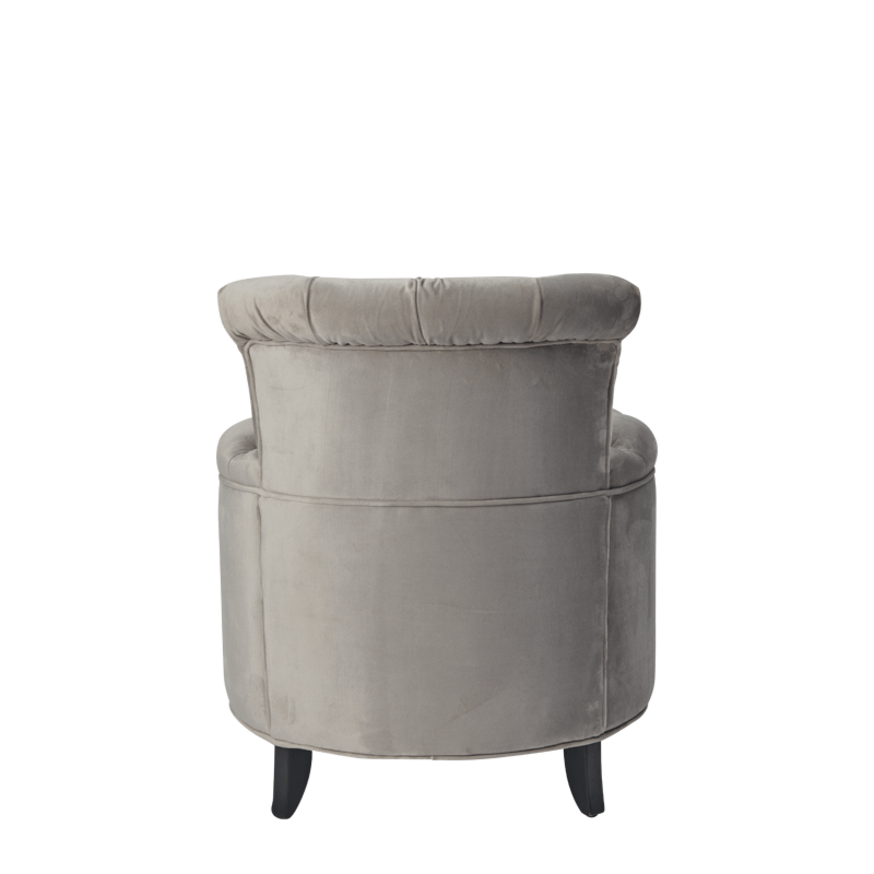 Nandor Ottoman in Grey Velvet