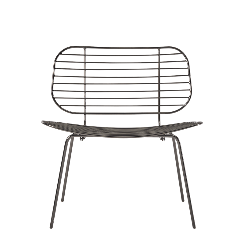 Gianni Chair in Gunmetal