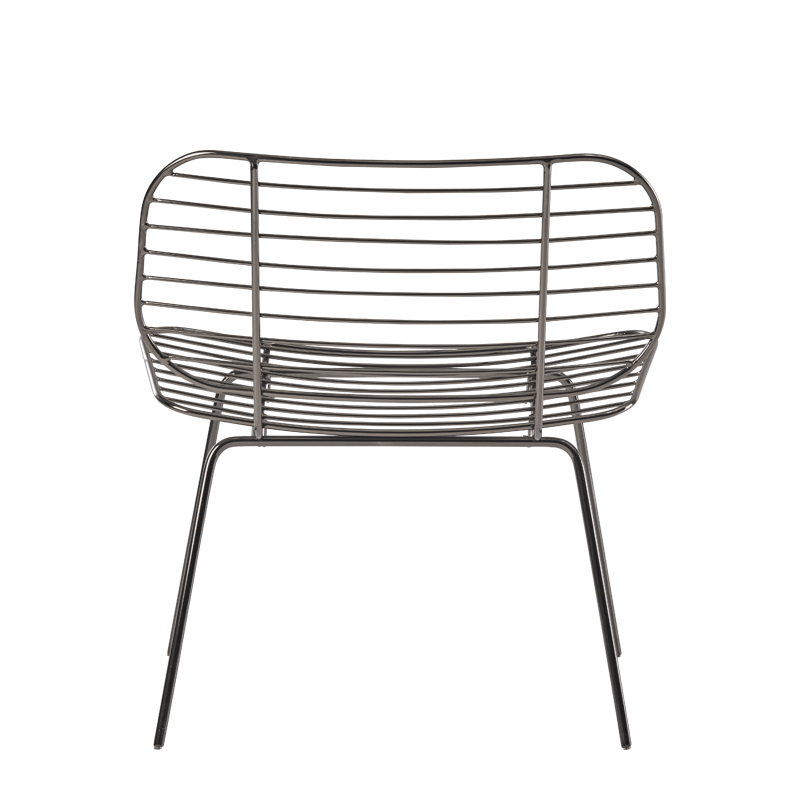Gianni Chair in Gunmetal