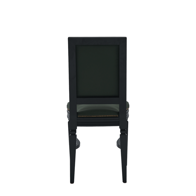CKC Chair in Black with Hunter Green Seat Pad