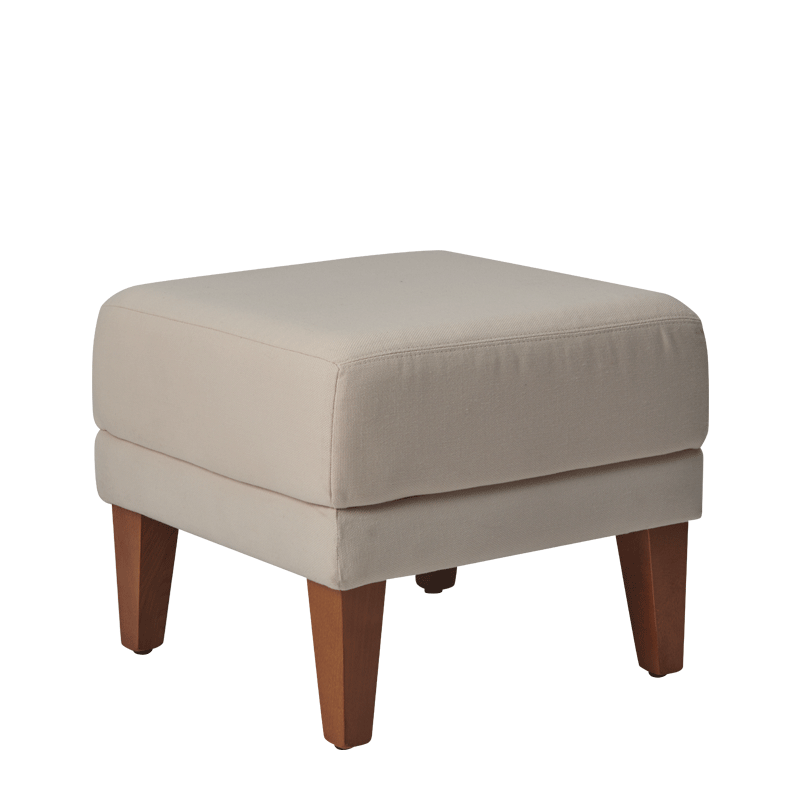 Sardinia Square Ottoman in Ivory