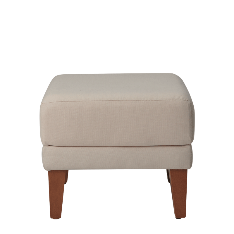 Sardinia Square Ottoman in Ivory