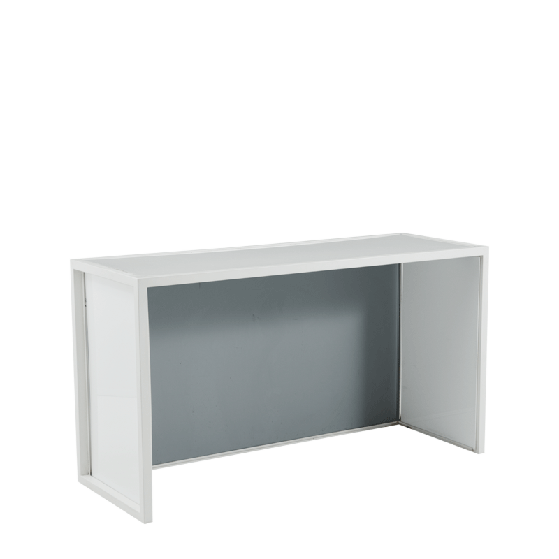 Unico Bar with White Frame and Marble Gold Line Front