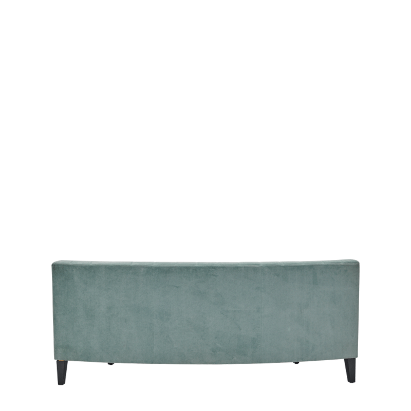 Infinito E Curved Sofa in Seafoam Green
