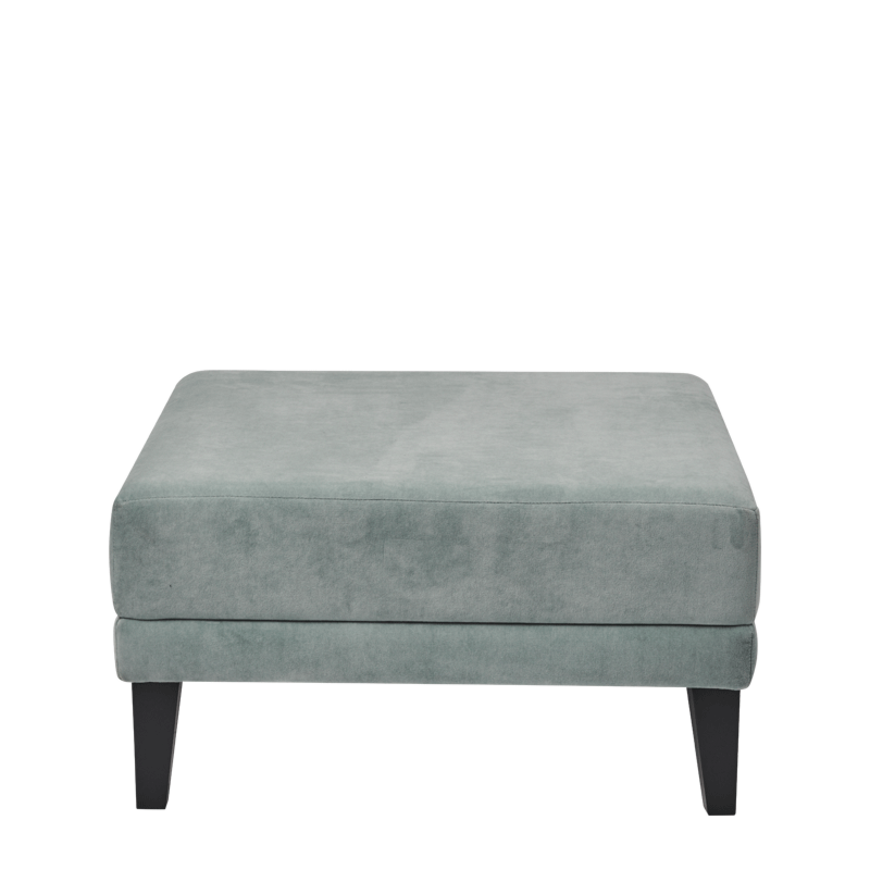 Infinito L Large Square Ottoman in Seafoam Green