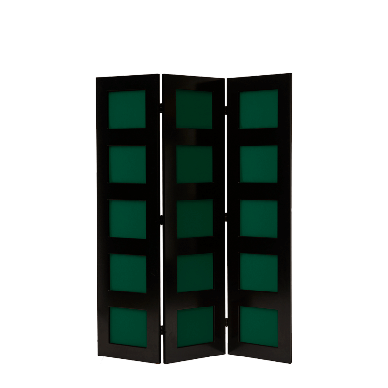 CKC Screen in Black with Seagreen Panels