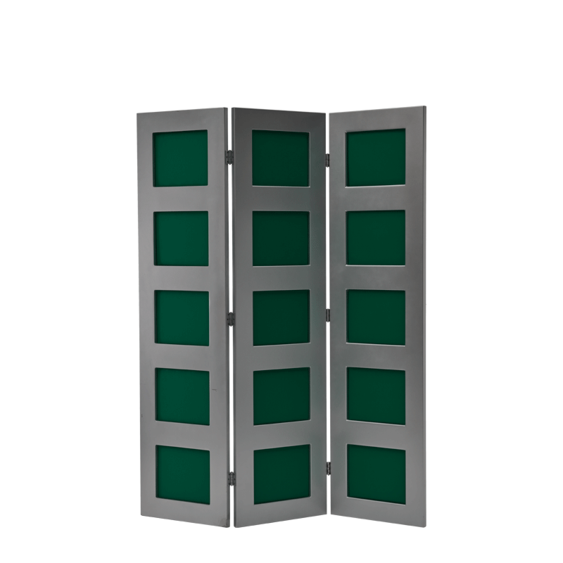 CKC Screen in Silver with Seagreen Panels